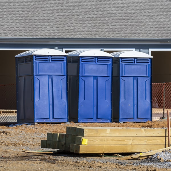 is there a specific order in which to place multiple porta potties in Seventh Mountain Oregon